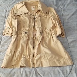 Tulle tan spring jacket